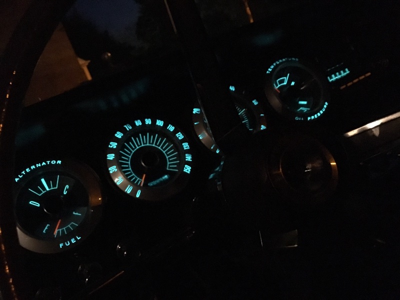 ‘66 Charger gauge cluster