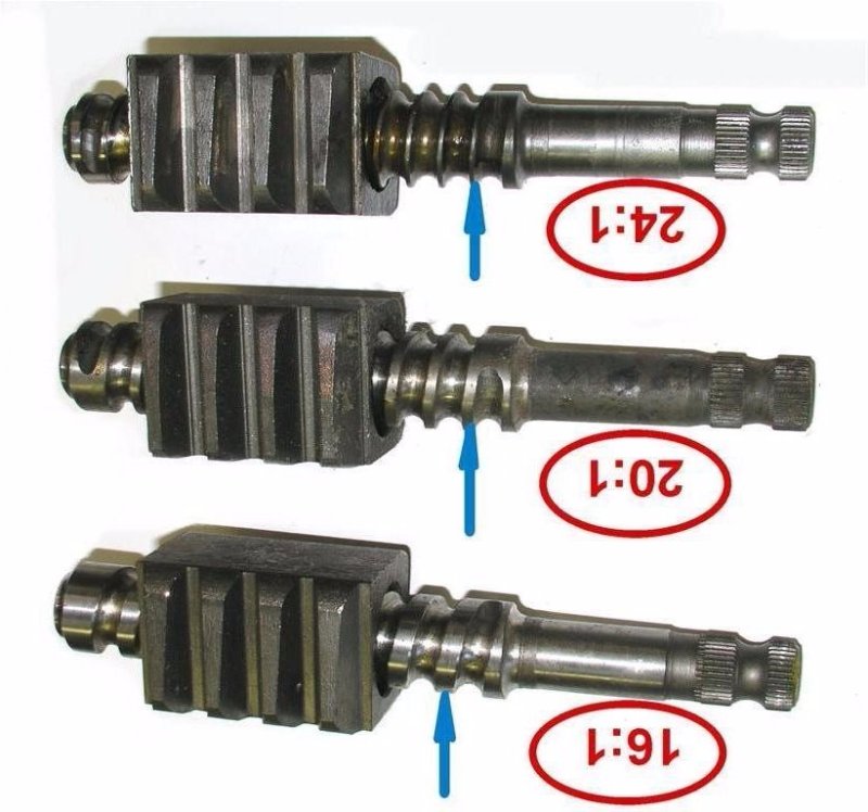 Car Ballnuts to illustrate thread direction and thread size