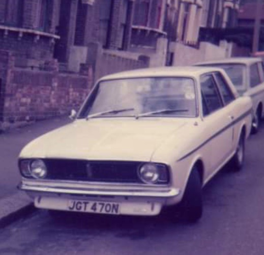 1969 Lutus Cortina Mk2 (re registration).