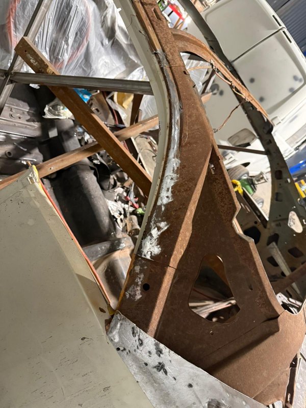 22. Lead removed and taking shape.JPG