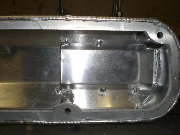 Baffle welded on the inside