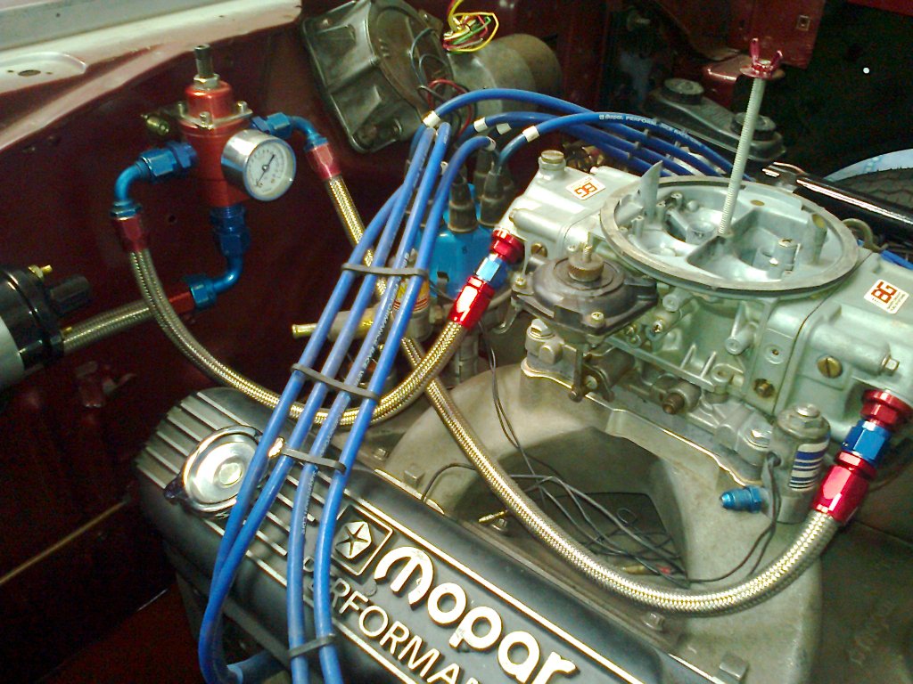 Carb and reg plumbed in.jpg