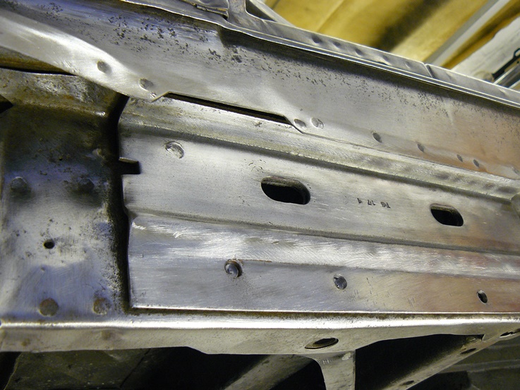 Drilling out the spot welds