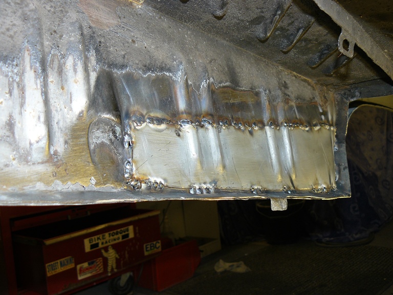 4 Rear drivers trunk extension. Welding underway..jpg
