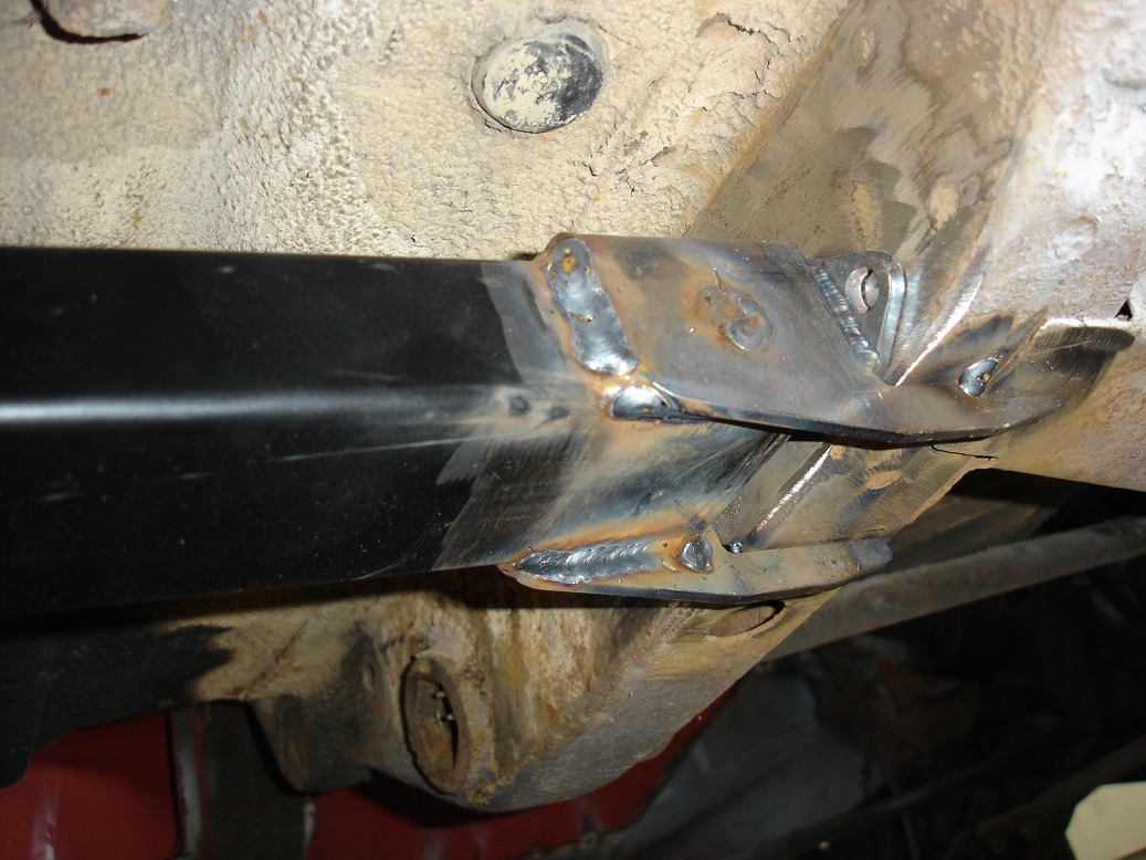 Tacked on at the moment. Might need to adjust when the whole weight of the car is on it's wheels.