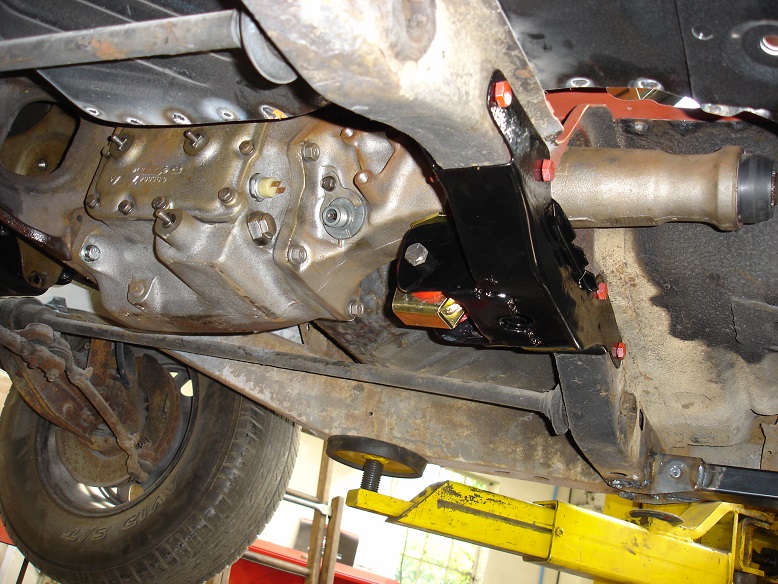 Transmission temporarily installed.