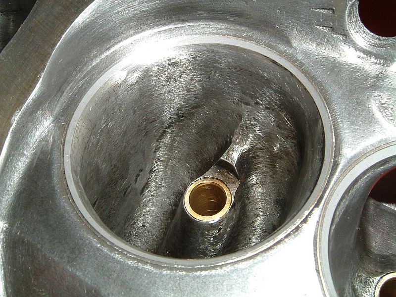 Surface finish in the intake bowls is left on the rough side. this helps keep fuel in suspension.